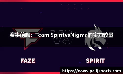 赛事前瞻：Team SpiritvsNigma的实力较量